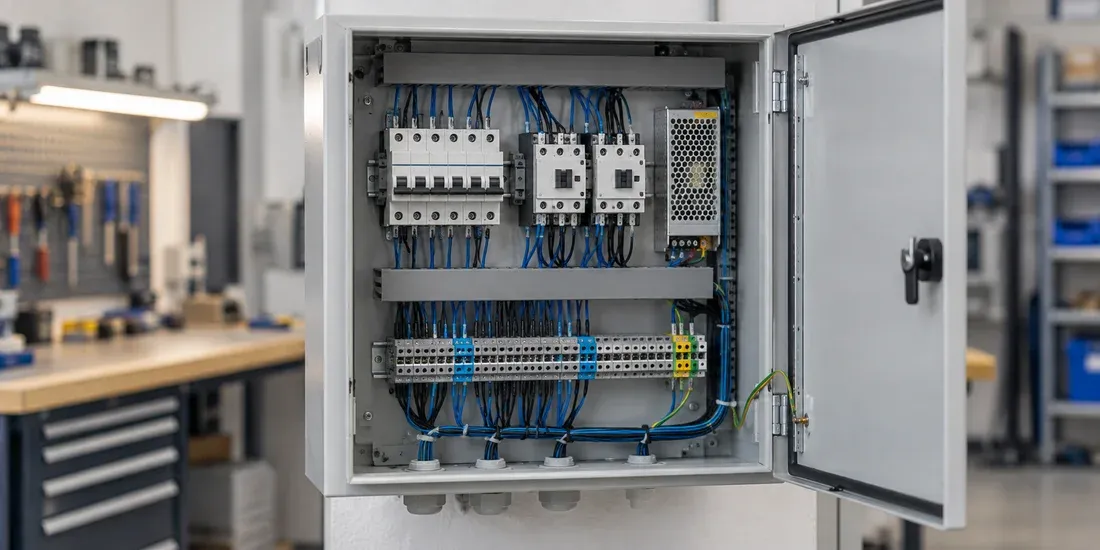 Ejemplo de cuadro eléctrico compacto de baja potencia
